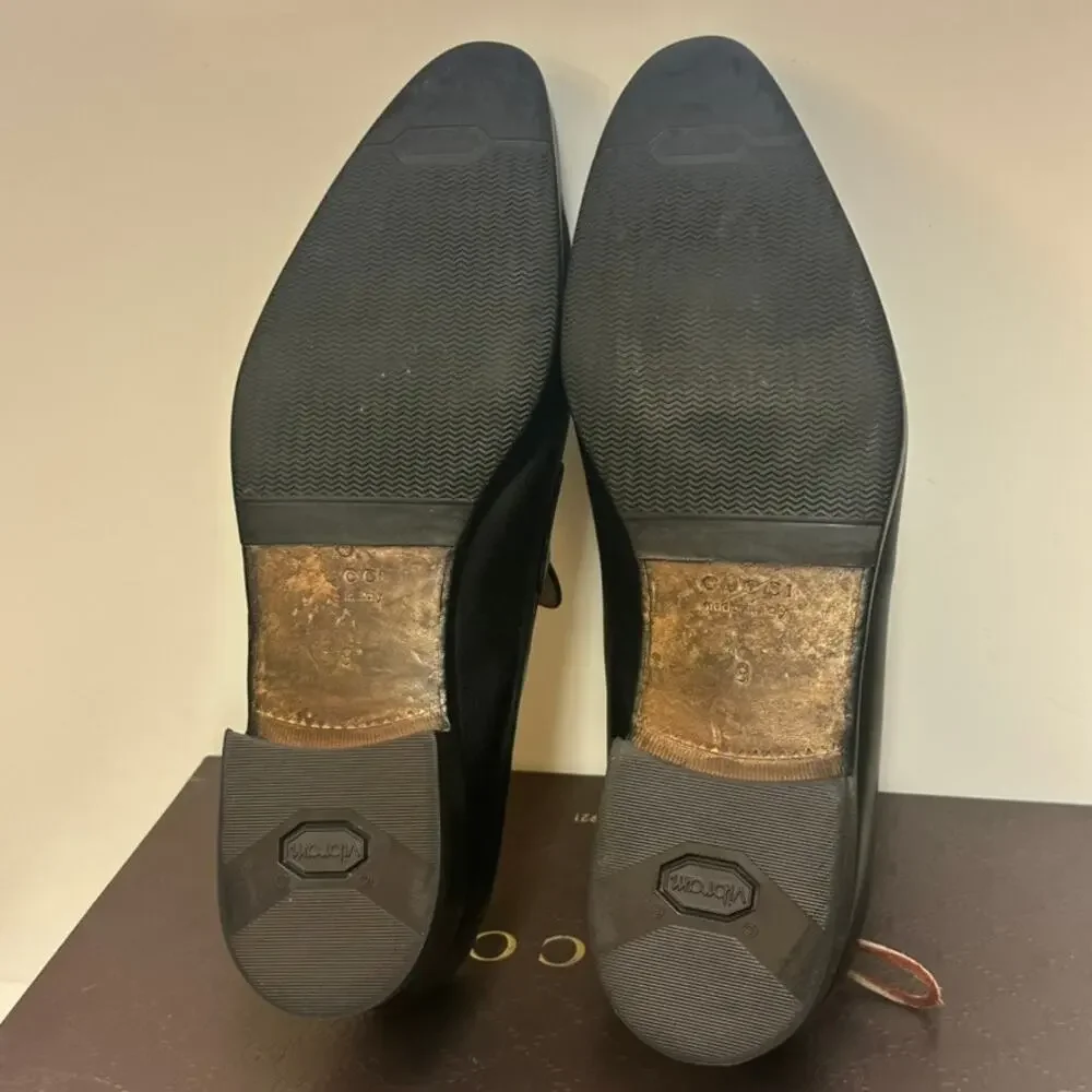 FULLY RESOLED Gucci Horsebit Bit Loafers Black Calf Made in Italy UK 9 US 10 D